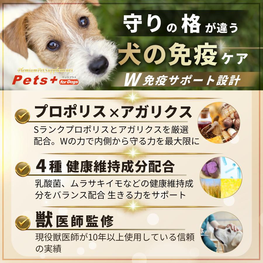 Pets+（ペッツプラス） 犬 サプリメント 免疫 皮膚 ケア 国産
