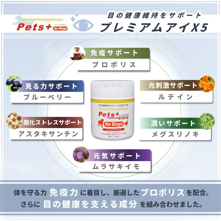 Pets+（ペッツプラス） 犬 サプリメント 目の健康 ケア 国産