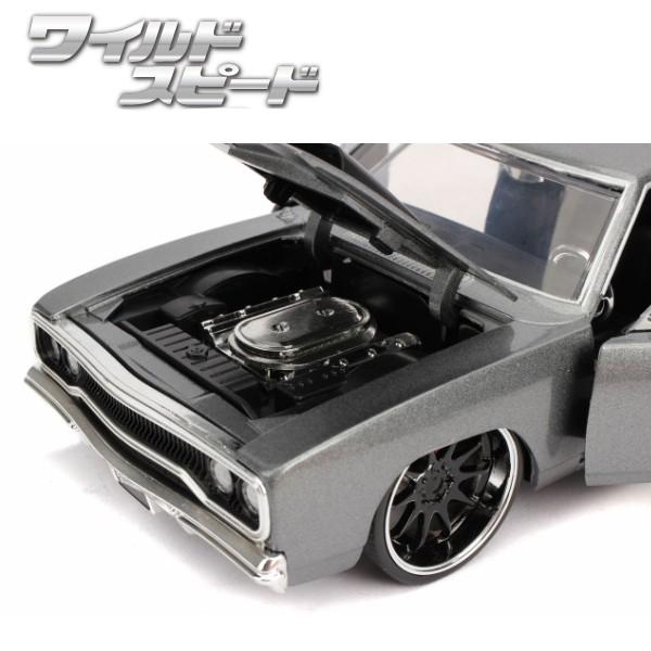 Jadatoys 1 24 ワイルドスピード ダイキャスト ミニカー Dom S Plymouth Road Runner Gray プリムス ロードランナー グレー マッシブスター 通販 Yahoo ショッピング