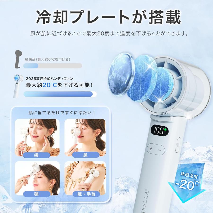 CICIBELLA 高速冷却ハンディファン スノーグレー | CICIBELLA | 05