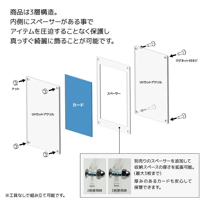 The Case 99 UVカット アクリルケース(スタンダードサイズ The Case 99 UVカット アクリルケース(スタンダードサイズ