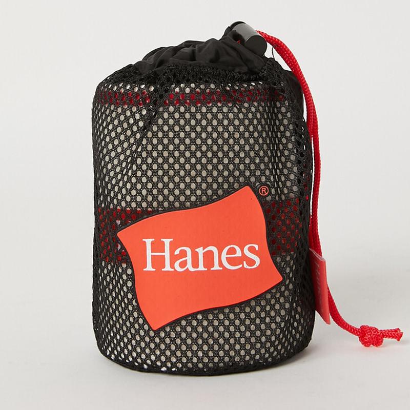 Hanes（ヘインズ） 珪藻土構造糸フェイスタオル（オリジナルメッシュ袋