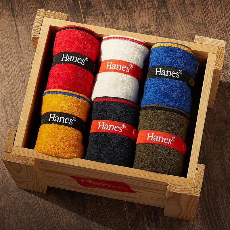 Hanes（ヘインズ） 珪藻土構造糸フェイスタオル（オリジナルメッシュ袋