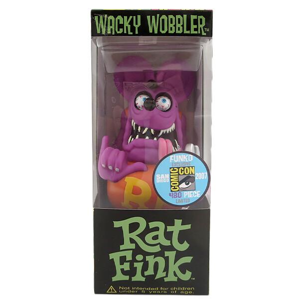 【残りラスト1点】 ラットフィンクフィギュア ライムグリーン＆パープル FUNKO ラットフィンク ボビングヘッド ガレージ パープル【RAT FINK