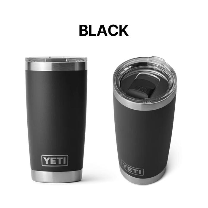 YETI 20oz タンブラー 過去カラー YETI ランブラー タンブラー 20oz 保冷 保温 水筒 591ml - ブラック