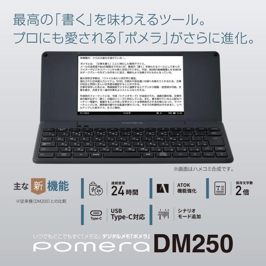 KING JIM（キングジム） デジタルメモポメラ DM250 ダークグレー 送料