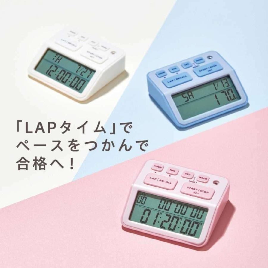 キングジム 学習タイマ- ルラップ  LLT10-LB 水色 | KING JIM | 01