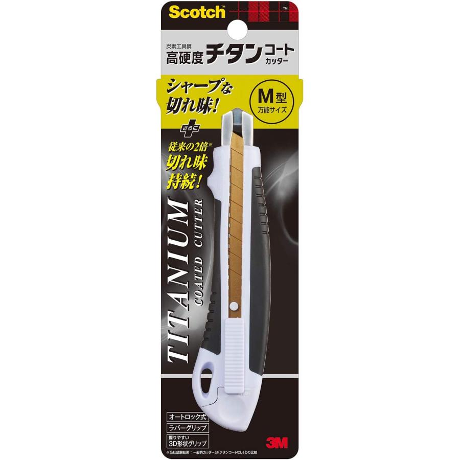 3M スコッチ カッター チタンコート Mサイズ 刃長さ83mm TI-CHM