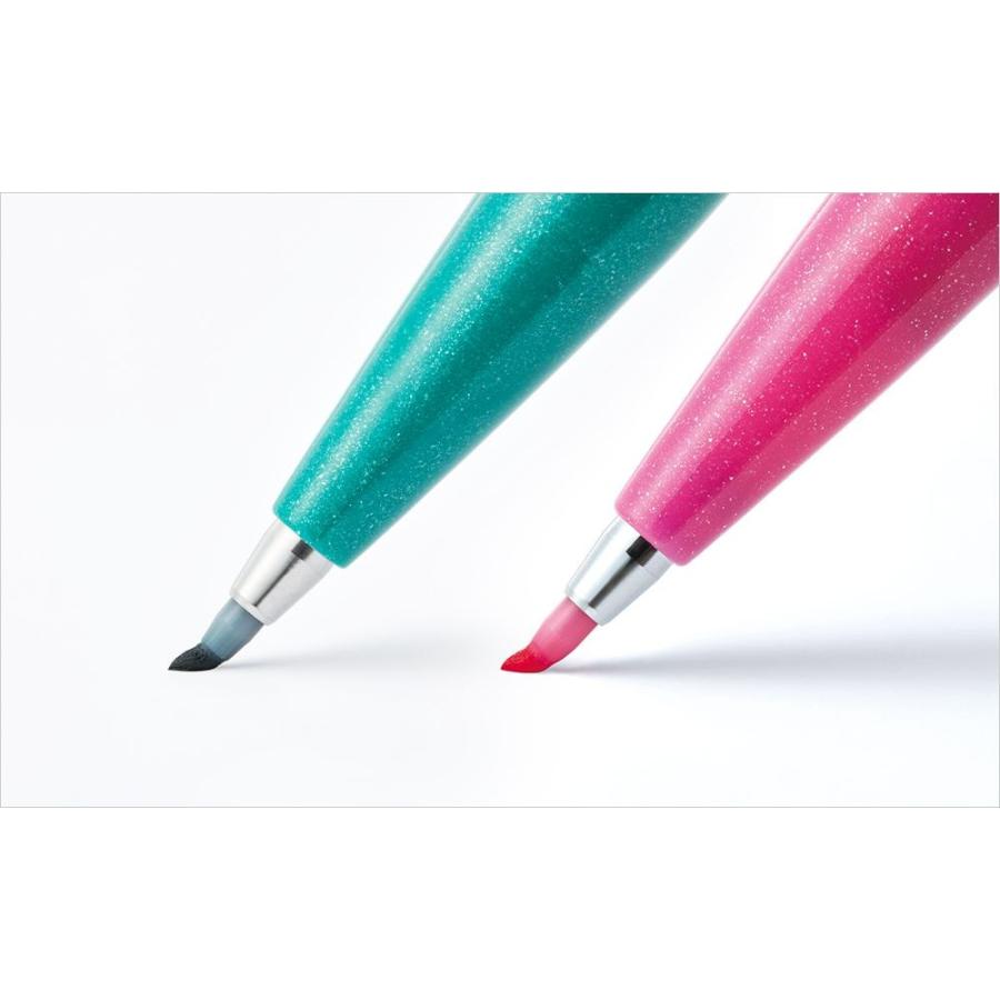 ぺんてる（Pentel） 水性マーカー 筆タッチ サインペン 6色セットB