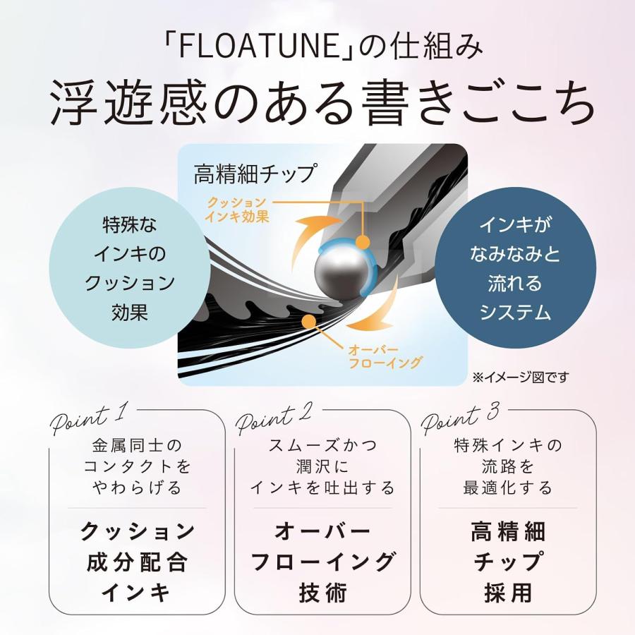 ぺんてる ボールペン 油性 フローチューン 限定 Night Time Set 0.5mm 黒3本 BZN205SDB-3A  軸デザイン 黄昏 ほうき星 明空 ゆうパケ発送 | ぺんてる | 04
