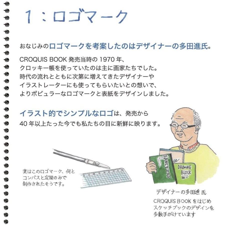 マルマン クロッキー 白クロッキー紙 アオ218×255mm SS-02|poc|02