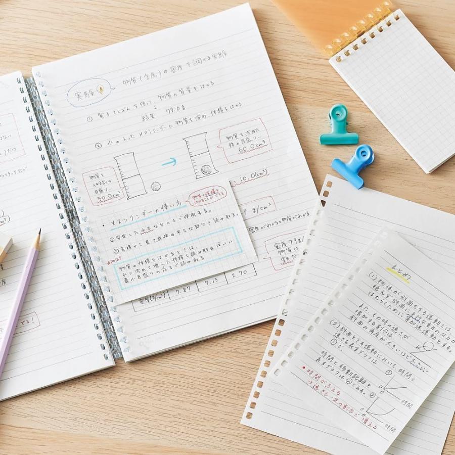 リヒト オープンリングノート+専用リーフセット 数量限定 暗記シート付 ライトブルー SET-272514 B5サイズ B罫 メール便発送 | LIHIT LAB. | 07