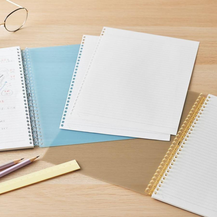 リヒト オープンリングノート+専用リーフセット 数量限定 暗記シート付 ライトブルー SET-272514 B5サイズ B罫 メール便発送 | LIHIT LAB. | 08