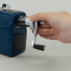 CARL カール事務器 エンゼル5グラン シャープ レッド 卓上手動鉛筆削り