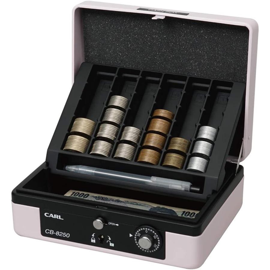 カール事務器 手提げ金庫 キャッシュボックス A6 ピンク CB-8250 カール事務器 手提げ金庫 キャッシュボックス A6 ピンク CB-8250