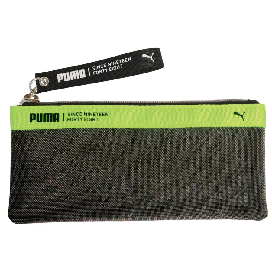 専用PUMA (プーマ) - PUMA（プーマ） PUMAペンケース シースルーメッシュ 蛍光イエロー