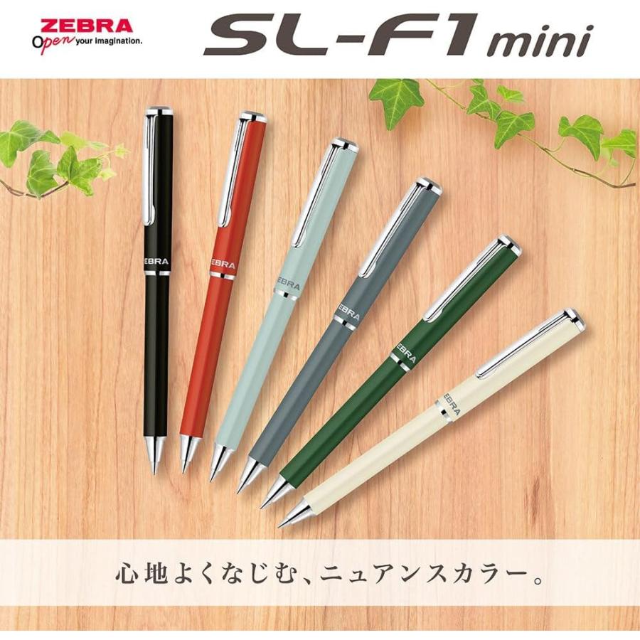 ゼブラ 油性ボールペン SL-F1 mini 0.7mm 限定 アースカラー ペールブルー軸 黒インク BA55-EC-PB | ZEBRA | 05
