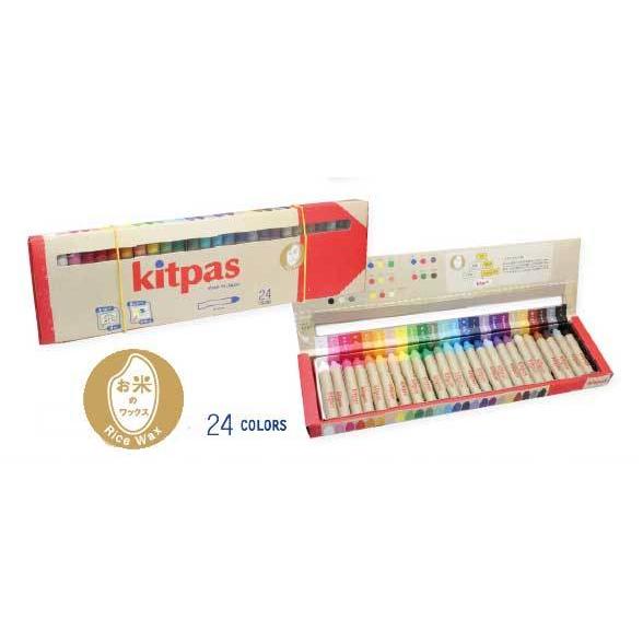 日本理化学工業 キットパス ライスワックス 24色セット KMRW-24C 紙巻