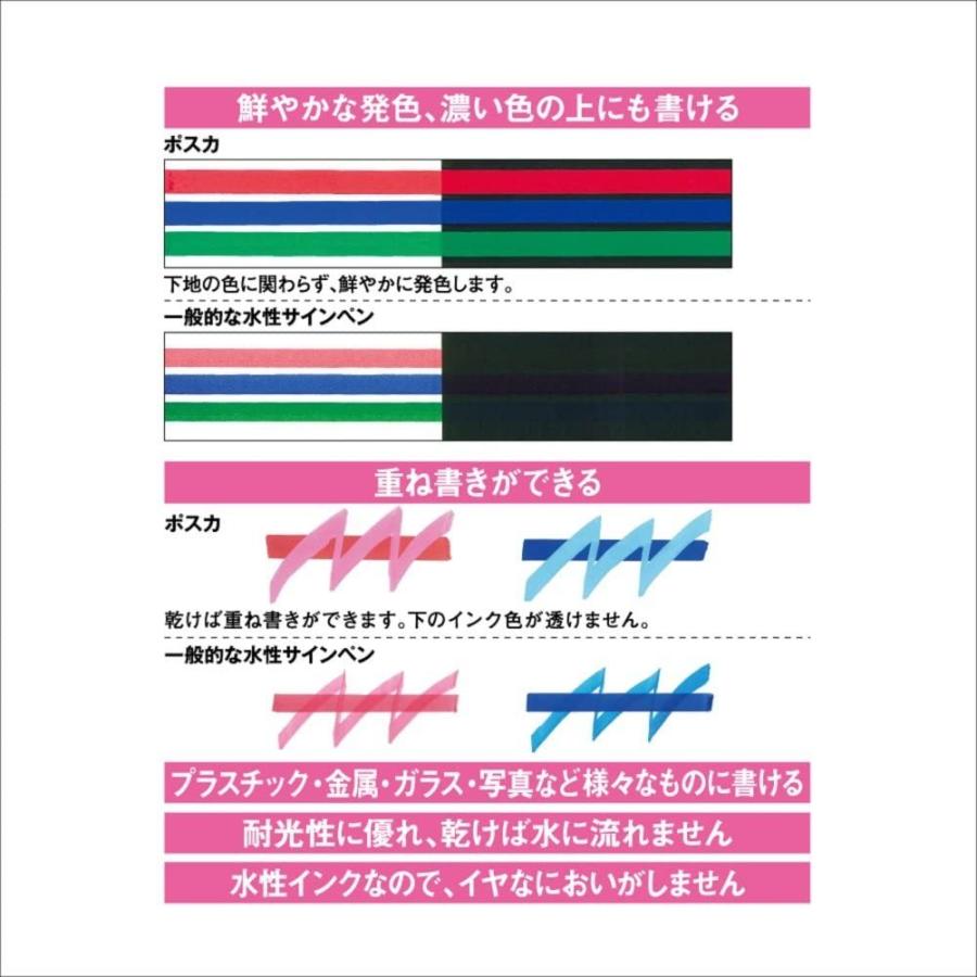 三菱鉛筆 水性ペン ポスカ 細字 丸芯 15色 PC3M15C 送料無料 一部地域