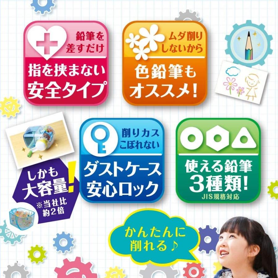 ソニック 鉛筆削り トガリターン 手動 透明 EK4297T 送料無料 一部地域除く｜poc｜06