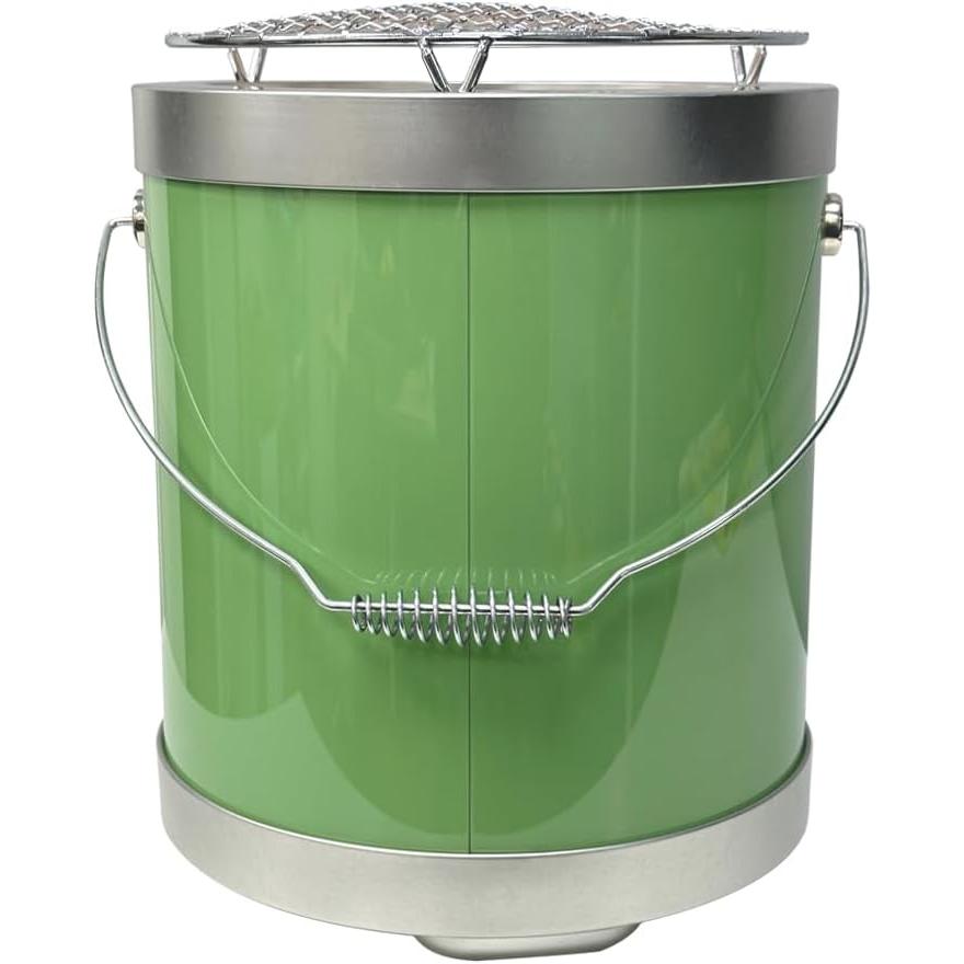 homecheery セラミック 七輪 グリーン バーベキュー 防災 BBQ アウトドア キャンプ 炭火 22cm  収納バッグ 御試し用炭同梱 スターターセット GASH002GN-SET |  | 01