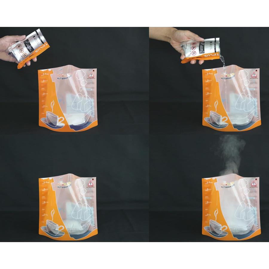 ホットプラス マルチウォームバッグ 発熱剤で食品の温め&湯沸かしができる 発熱剤3個パック アウトドア 登山 防災 災害 |  | 04
