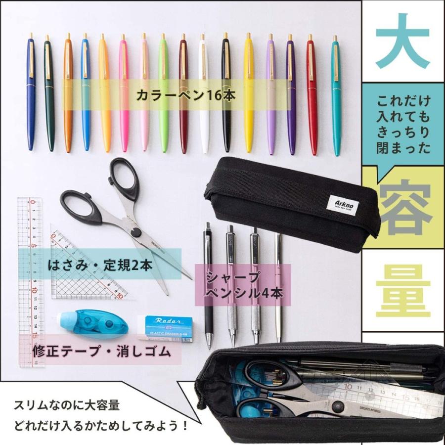 サンスター文具 ペンケース トレー型 アークノArkno ネイビーS1419900