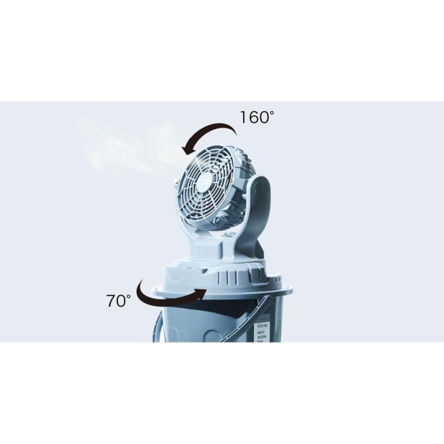 SHOWA ミストワークファン N25-01 充電式扇風機 ポータブル