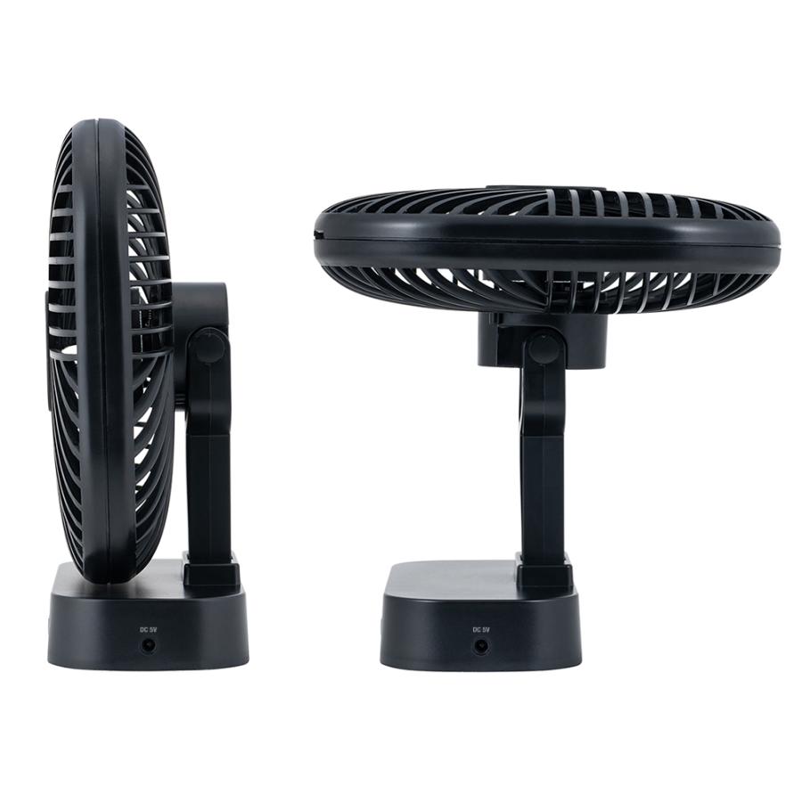 ナカバヤシ USF-22BK USBファン マグネット式スタンド付 ブラック 扇風機 卓上 小型 | ナカバヤシ | 03