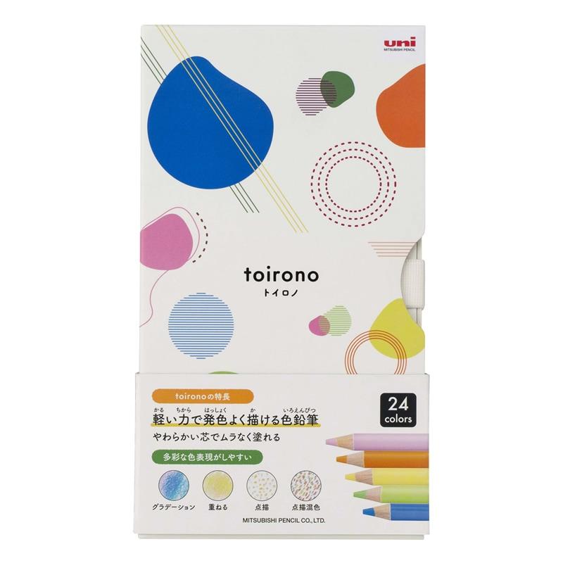 三菱鉛筆 色鉛筆 toirono トイロノ 24色 TR24C : プレミアム オフィス