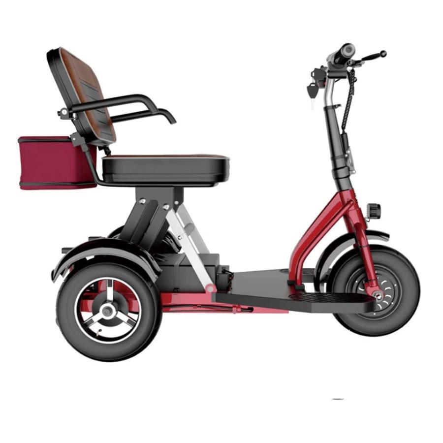 新春セール 電動シニアカート走行40km リチウムイオン電池シルバーカー車椅子電動ミニカー折り畳み軽量コンパクト充電バッテリー介護介助用自走クーファン スタンド 【2818129737】(101385円)