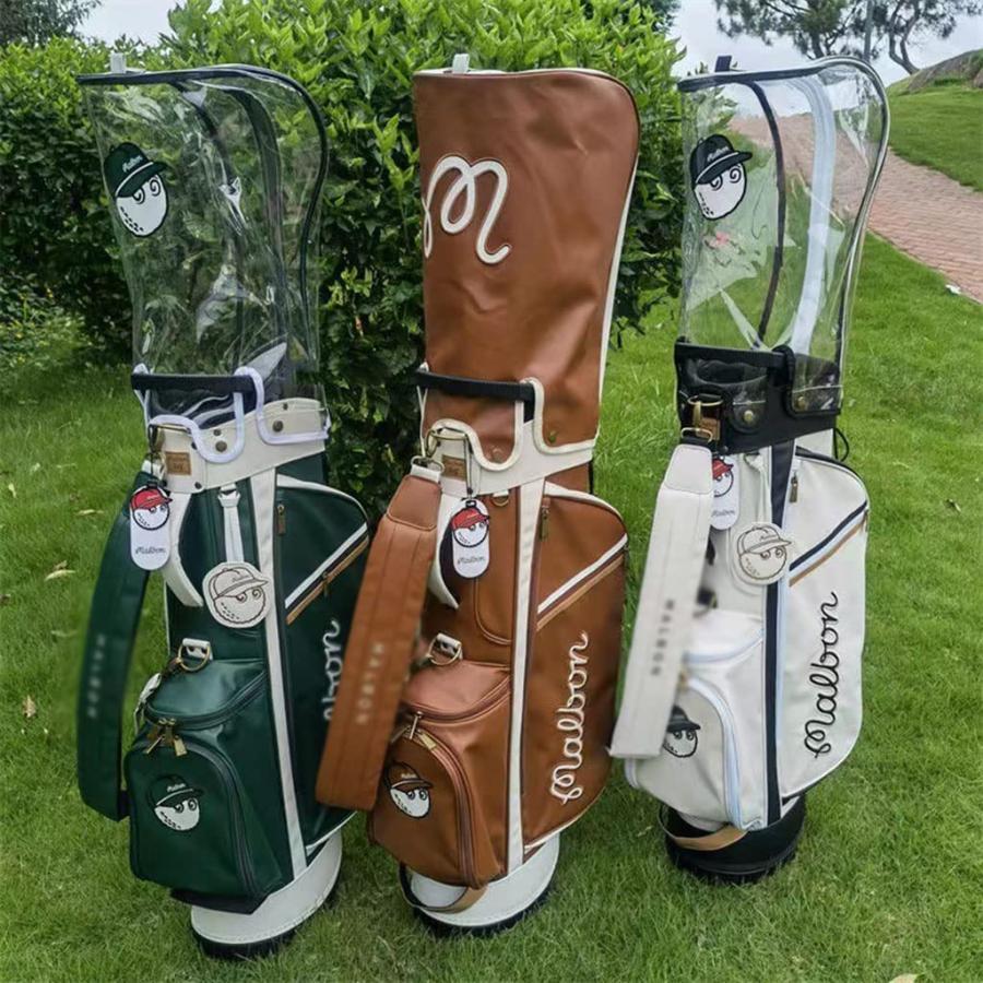 新春SALE！ 漁師キャディバッグ 帽子袋 ボーケイ キャディバッグ PUレザー スポーツゴルフバッグ 防水耐摩耗性 収納力 ポケット充実 おしゃれ スポーティ 定番 限定販売Golf 【2152262167】(12442円)