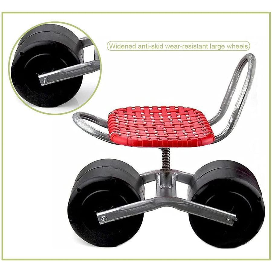 ガーデニング/ローンケア用シート付きガーデンカートローリングスクーター、ローリングガーデニングシート、ポータブルガーデンワークチェア、高さ調節可能、360 ガーデニング/ローンケア用シート付きガーデンカートローリングスクーター ローリングガーデニングシート ポータブルガーデンワークチェア 高さ調節可能