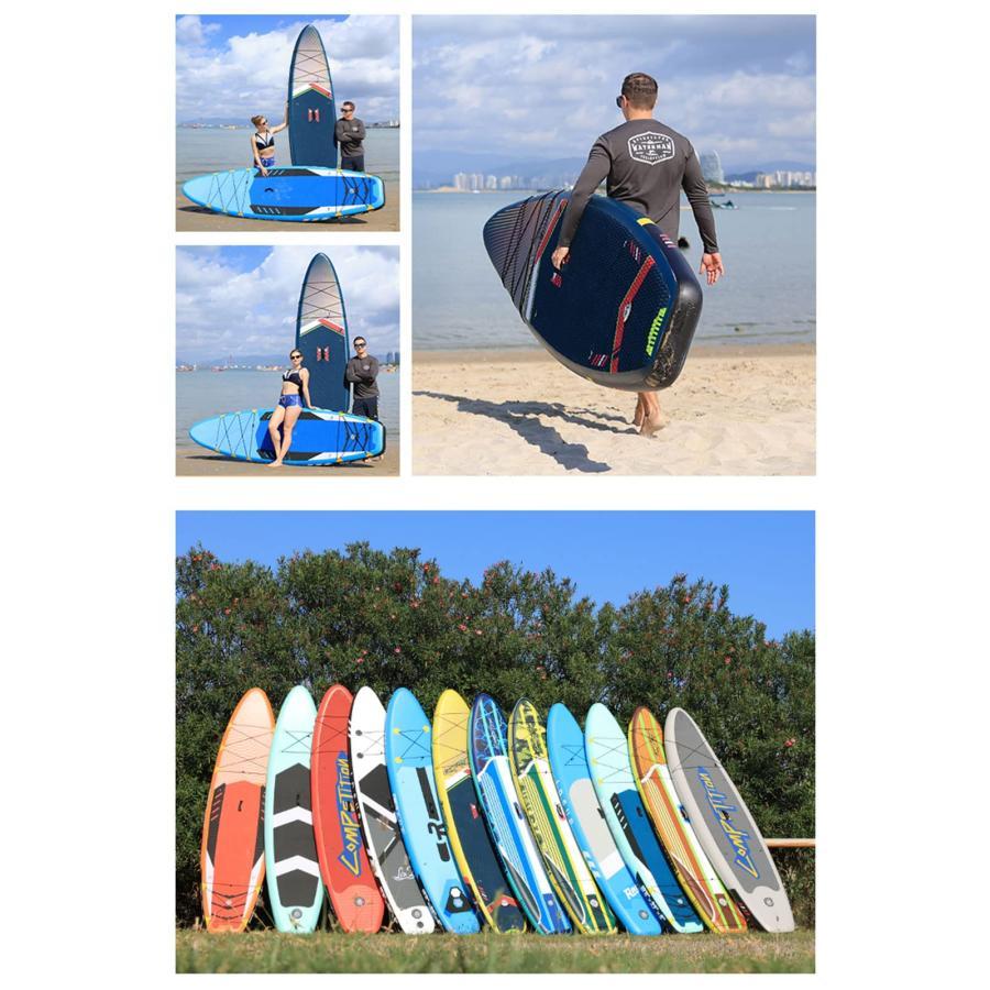 匿名配送 サップボード sup ボード インフレータブル スタンドアップパドルボード インフレータブルサーフボード 、持ち運び便利 収納バッグ付、パドルボードキットアクセ 【DG6487896138】(23341円)