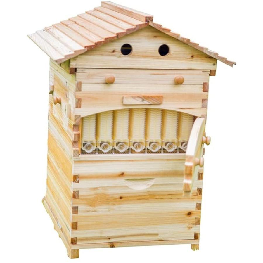 蜜蜂巣箱 ミツバチ巣箱 養蜂箱 巣箱 蜂箱 フローハイブ養蜂セット 蜜蜂飼育箱 蜂の巣 ミツバチ飼育箱 ミツバチ養殖 ミツバチの採蜜 巣礎 巣脾 自動ハチミツ採取 