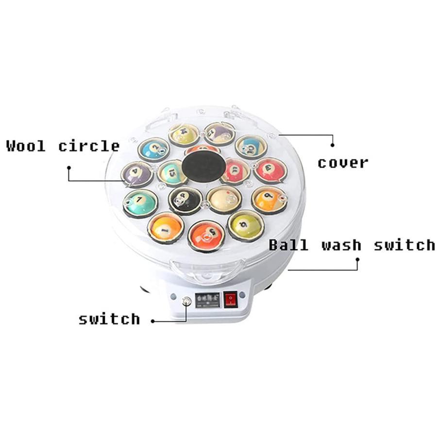 【アウトレット品】 ビリヤード クリーニング マシン、22 ビリヤード メンテナンス クリーニング マシン、定義材料を使用、音声ブロードキャスト機能、LED 金属ボタン、人間化された 【BCD9991034044】(35944円)