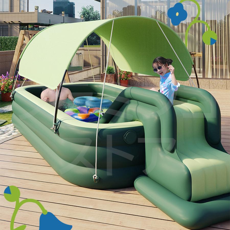 プール 大型 家庭用 2022 浮かない滑り台 内蔵電動ポンプ 屋根付き シェード アップグレード 更新 ビニールプール 水遊び 防暑策 スライダー 長方形 折り畳み プール 大型 家庭用 浮かない滑り台 内蔵電動ポンプ 屋根付き シェード アップグレード 更新 ビニールプール 水遊び 防暑策 スライダー 長方形 折り畳み