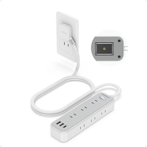 電源タップ マグネット 延長コード 薄型プラグ 2m usb たこあし