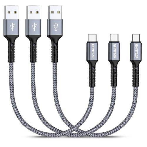 GHNTJAP USB Type C ケーブル 短い 30cm/3本 A to 3A急速充電 QC3.0