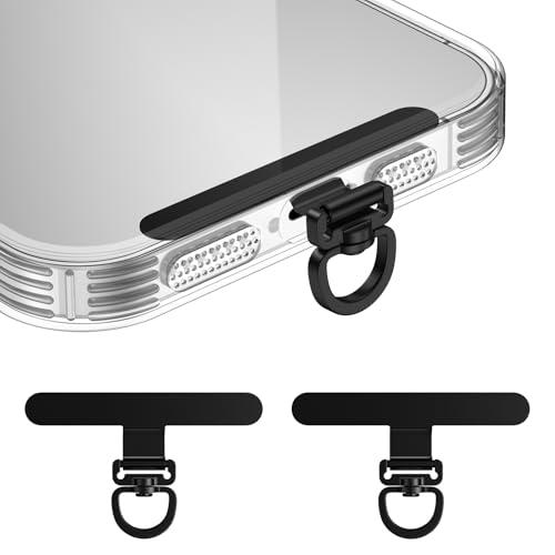 Hootek ストラップホルダー スマホ 2枚セット 薄型0.2mm 360°回転式