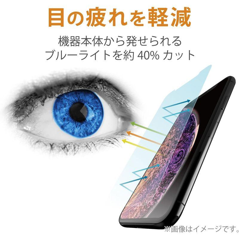 エレコム iPhone SE 第3世代 第2世代 ガラスフィルム 極薄 0.15mm ブルーライトカット 反射防止 PM-A21SFLGSB｜pocchi｜03