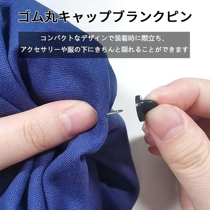 バッジ 留め具 ピンバッジのキャッチ(約50セット) 蝶タック 安全ピン
