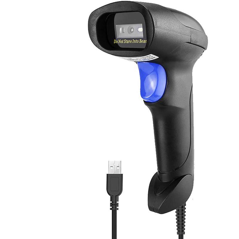 NetumScan USB 1Dバーコードスキャナー、ハンドヘルド有線CCDバーコードリーダーは、倉庫、図書館、スーパーマーケット向けのスク｜ポチっとお買い物
