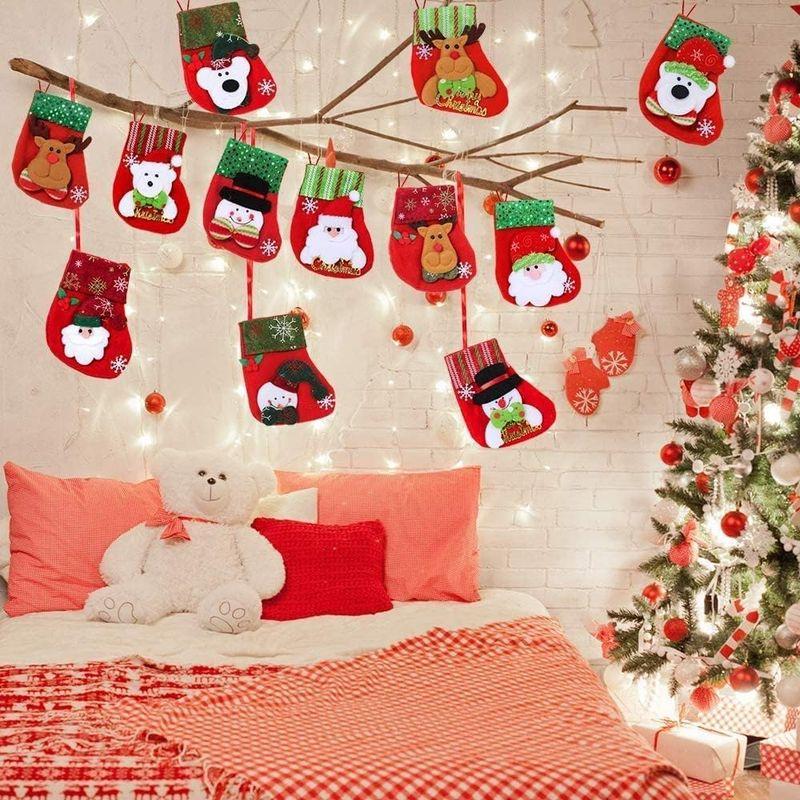 TAORAYO 12枚セット クリスマスの靴下 クリスマス 3D 立体 靴下 クリスマス プレゼント用 靴下 クリスマスブーツ クリスマスス｜pocchi｜08