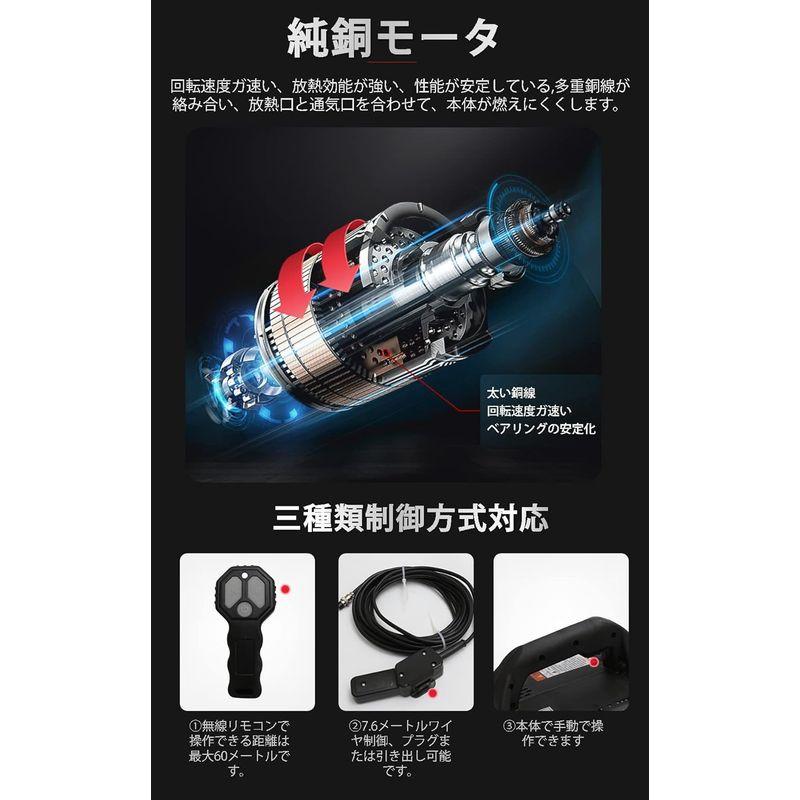 電動ウインチ ウインチ 電動ホイスト 小型クレーン 携帯型で 超強荷重は500 kgに達する 110V 巻き上げ機 家庭用 業務用 エアコン_2