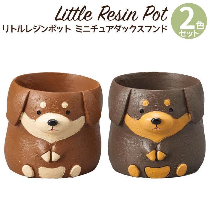 植木鉢 ミニ かわいい 軽い リトルレジンポット ドッグシリーズ ミニチュアダックスフンド 2色セット Gg ポッチワン 壁紙屋さん 通販 Yahoo ショッピング