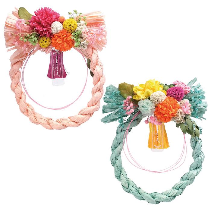 しめ縄2022 しめ縄リース 2025年新作 ソラフラワー 幸せを願い ナチュラル しめ縄飾り しめ縄