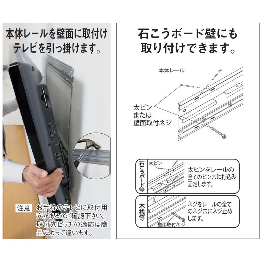 ベルク テレビ壁掛け金具 テレビ壁掛けユニット500 : ポッチワン 壁紙