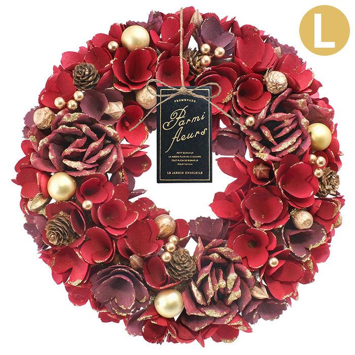 35×20cm レッドローズクリスマススワッグ 35×20cm レッドローズクリスマススワッグ 35×20cm レッドローズ