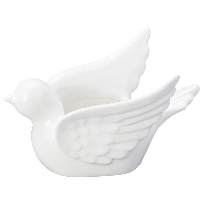 植木鉢 おしゃれ 陶器 幸せを運ぶ白い鳥ポット 幸せの白ハトポット Gg ポッチワン 収納屋さん 通販 Yahoo ショッピング